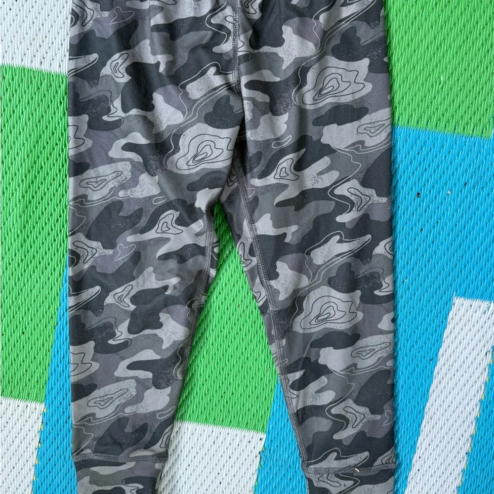 Lands' End Kids Gray Camo Pajama Set
